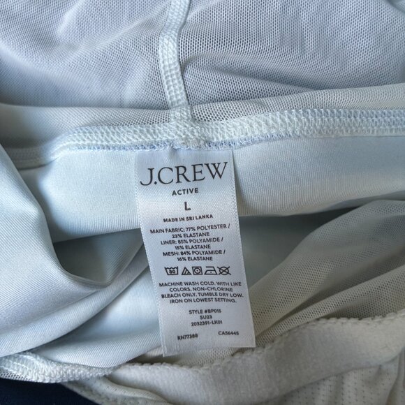 J. Crew Navy Blue CloudStretch Side-Slit Sports Dress with Shorts - Size M - Picture 7 of 8